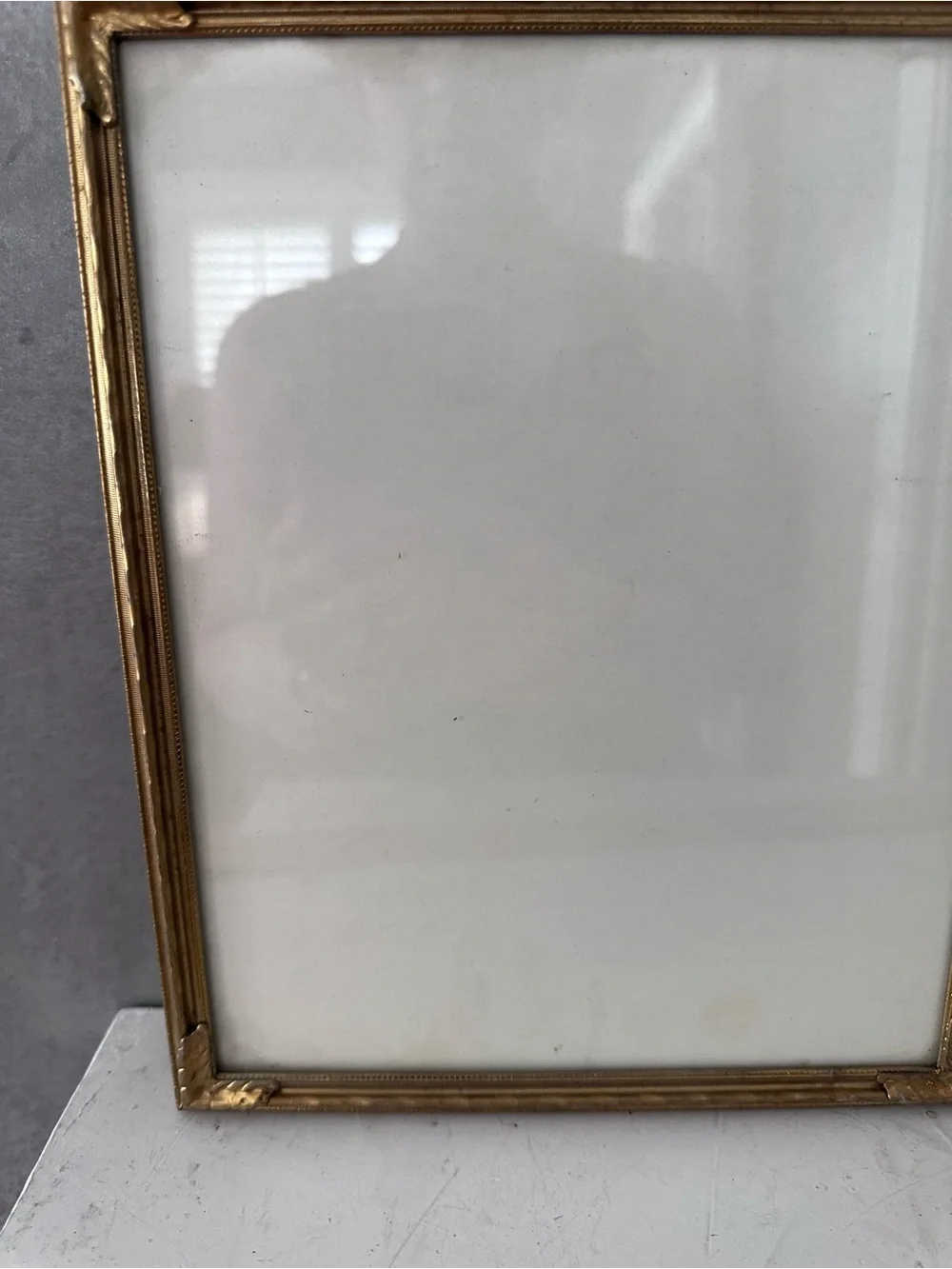 Vintage 8X10 ORNATE LEMON GRECIAN GOLD METAL Picture Frames VELVET BACK Lot Of 2